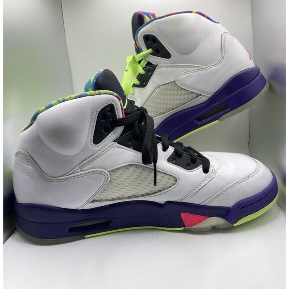 Air Jordan Mens Size 9 White Purple Alternate Bel-Air 2020 Retro 23 90s Kicks - Picture 3 of 9